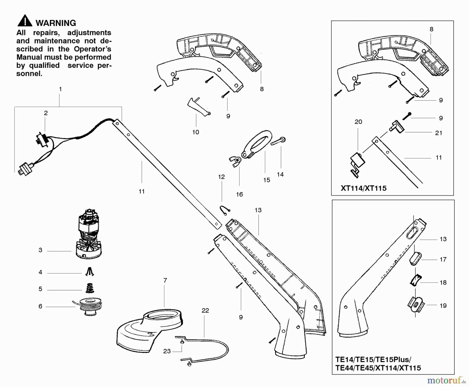 craftsman weed trimmer parts diagram