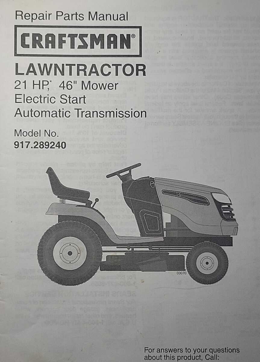 craftsman yt3000 parts diagram