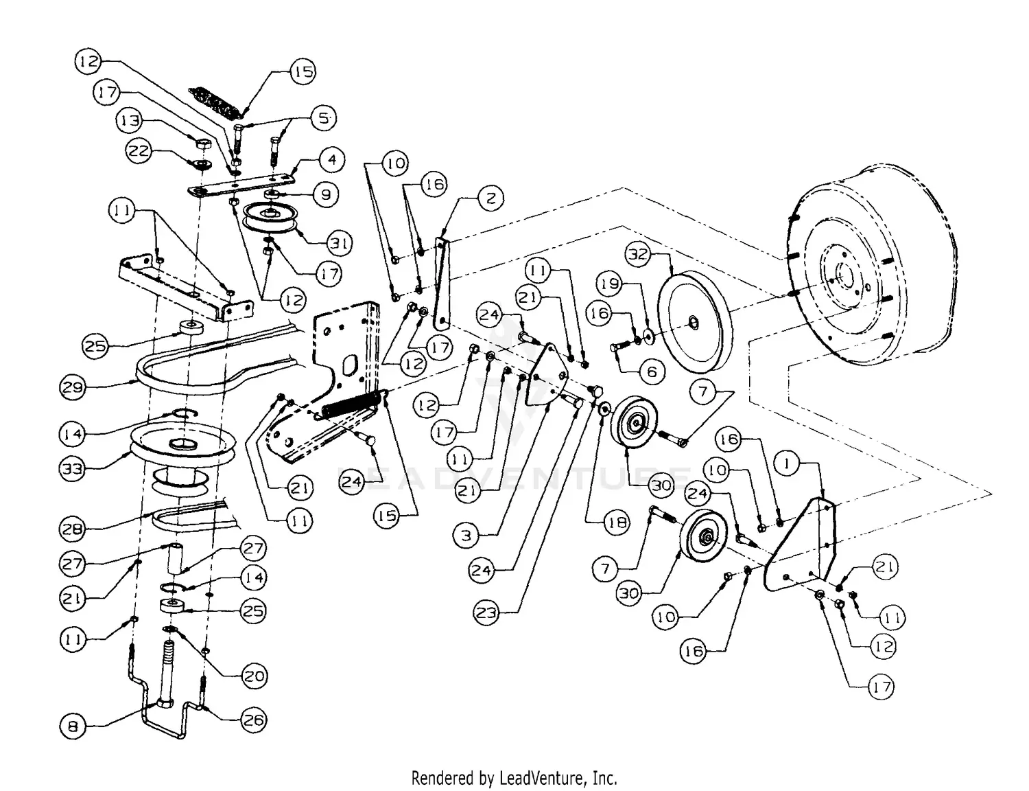 cub cadet 2166 parts diagram