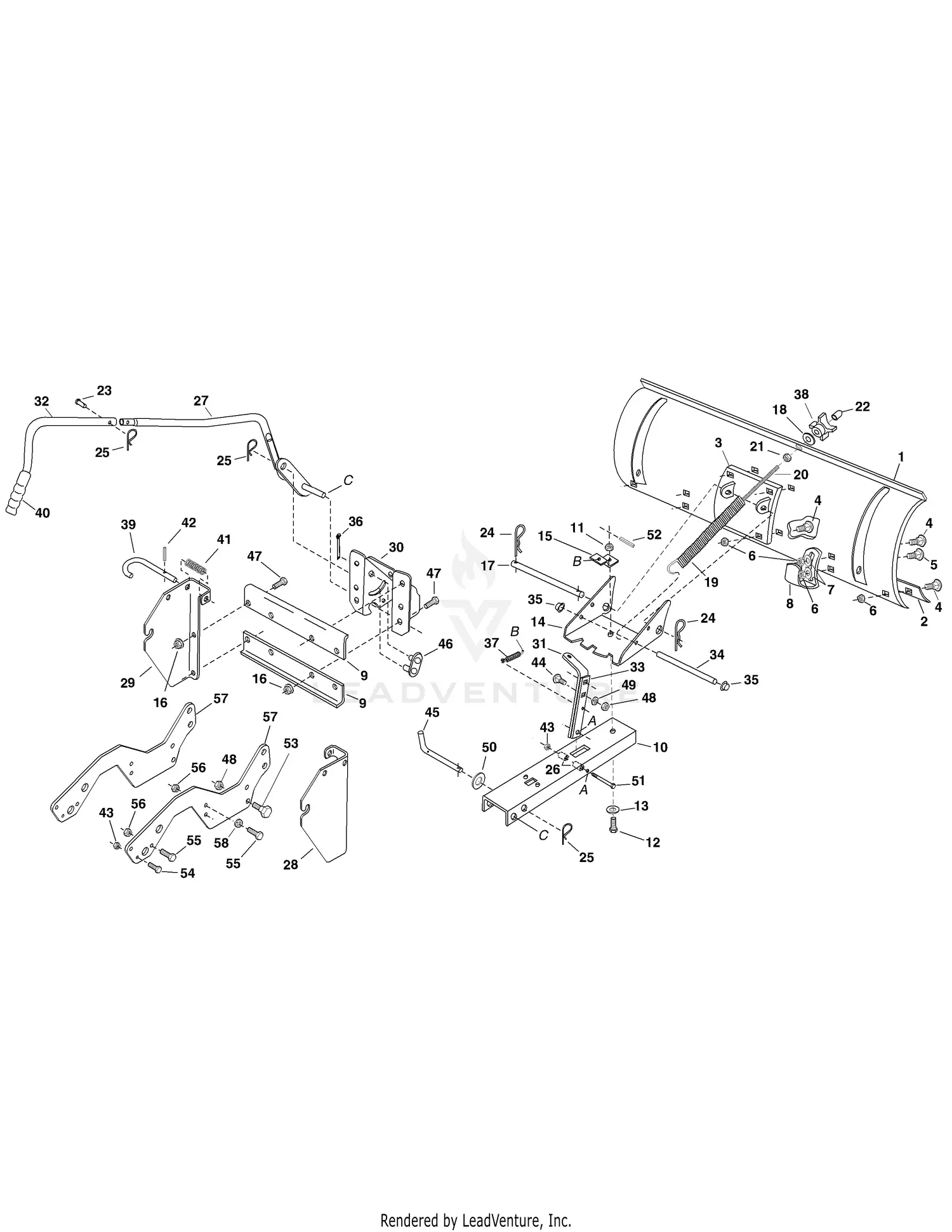 cub cadet lt1024 parts diagram