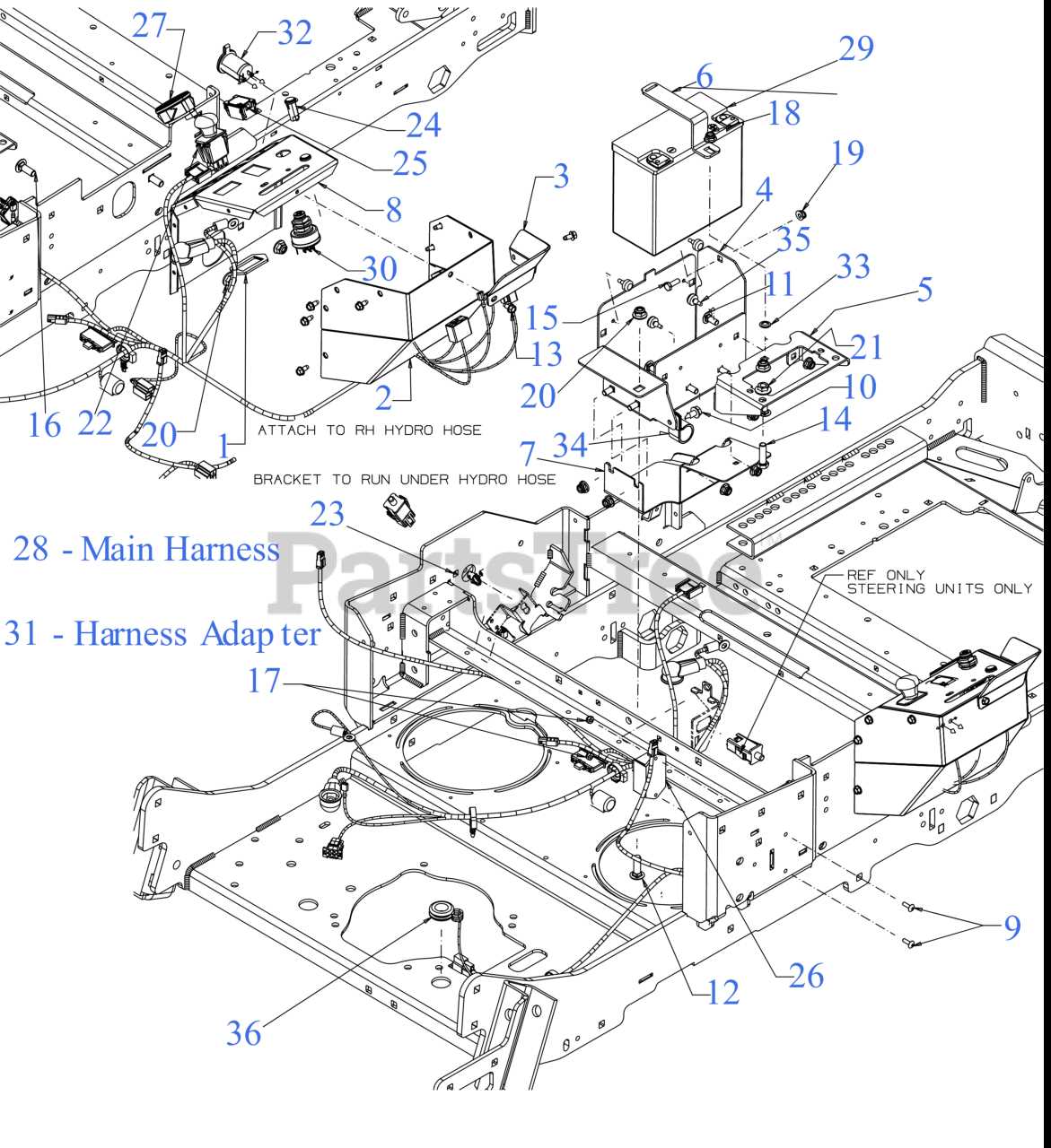 cub cadet pro z 900 parts diagram