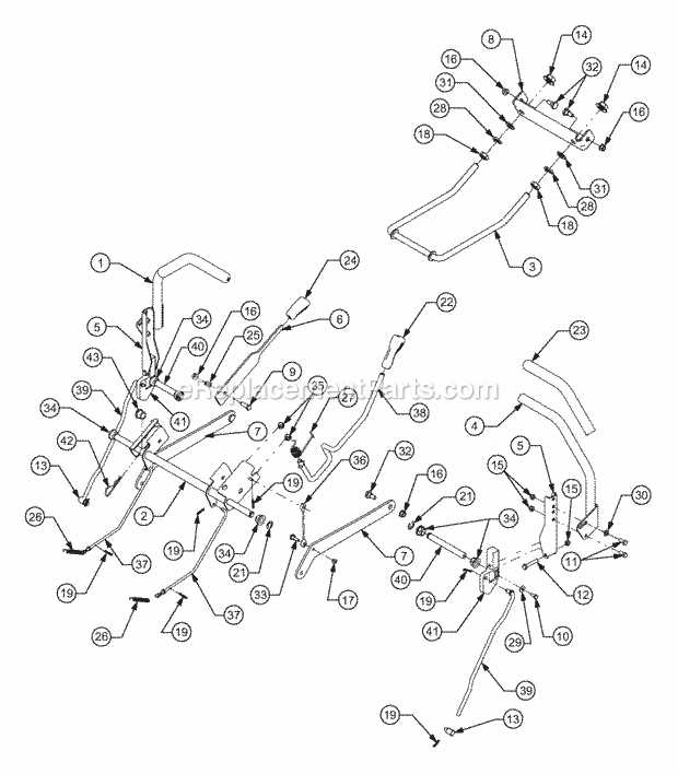 cub cadet rzt 42 parts diagram