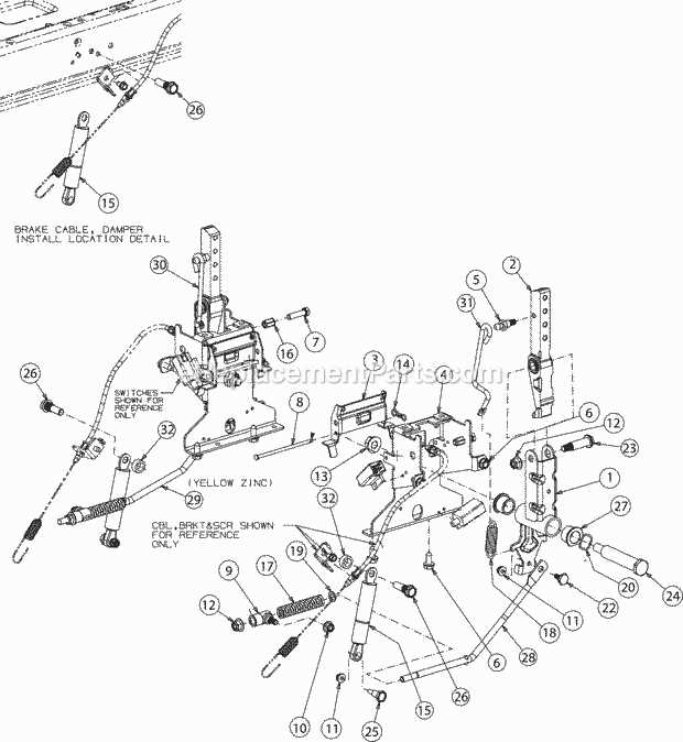 cub cadet rzt 42 parts diagram