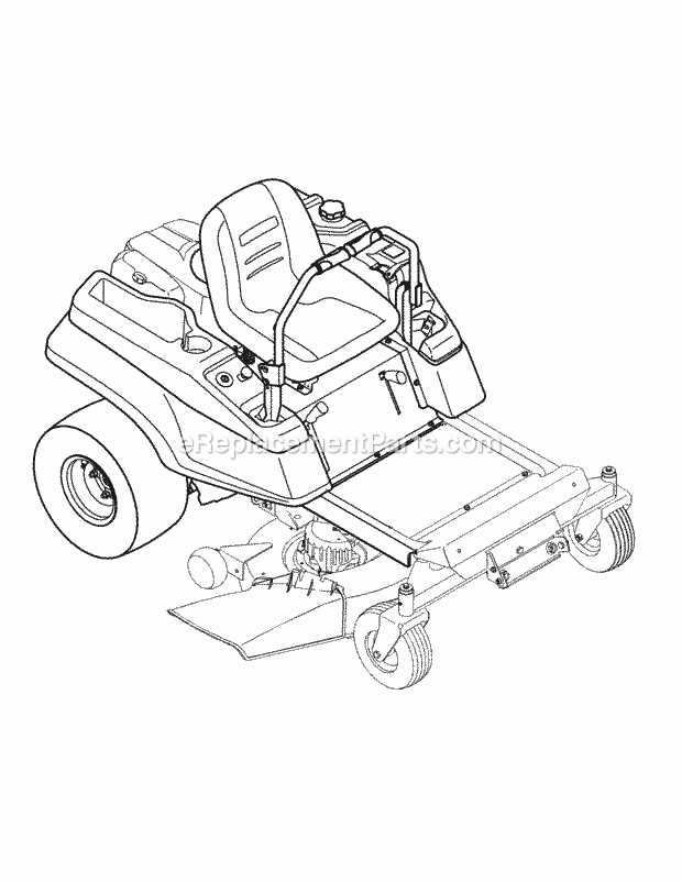 cub cadet rzt 42 parts diagram