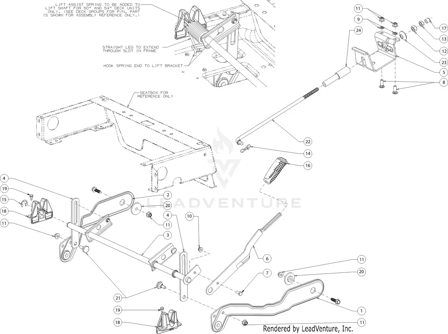 cub cadet rzt parts diagram