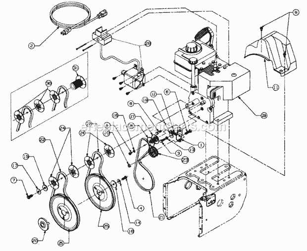 cub cadet snowblower parts diagram