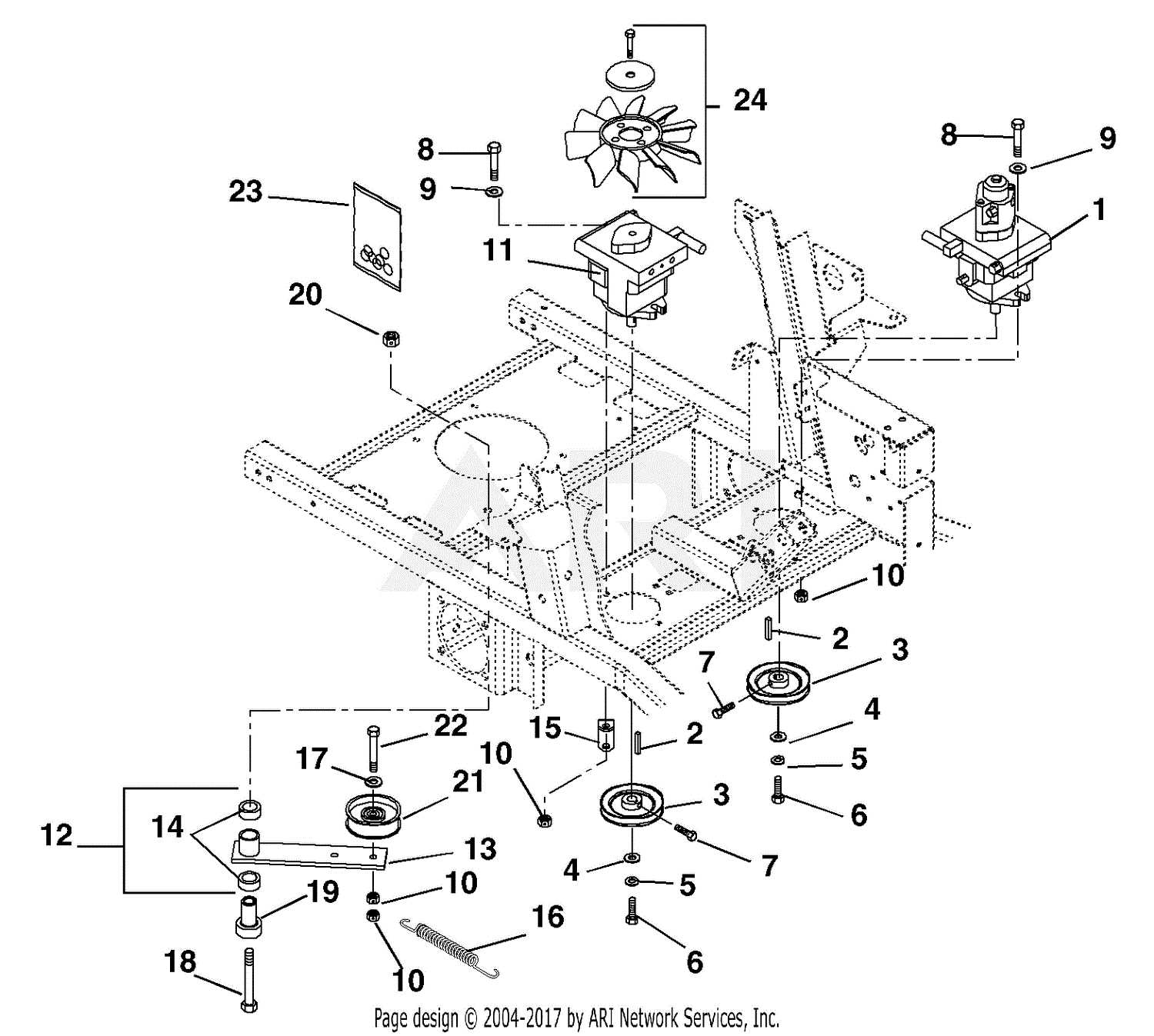 cub cadet tank m60 parts diagram