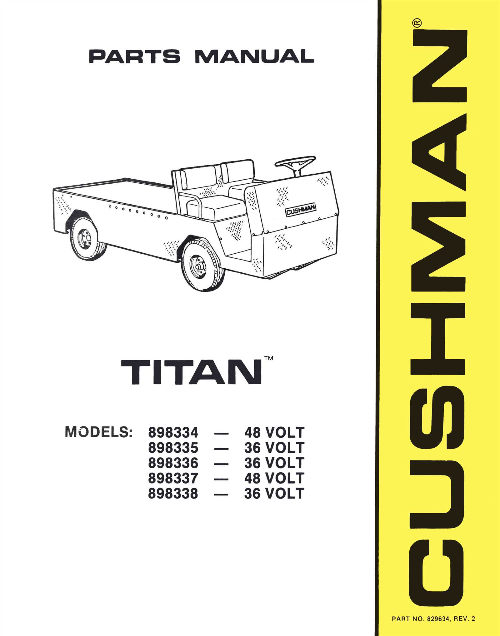 cushman truckster parts diagram