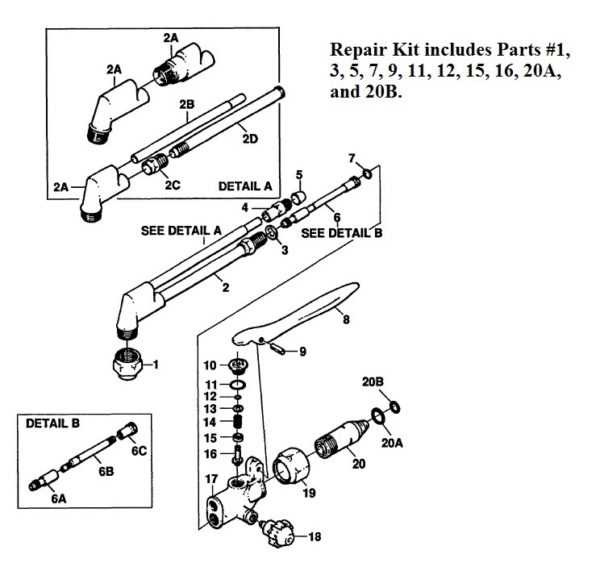 cutting torch parts diagram