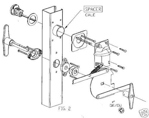 cylinder lock parts diagram