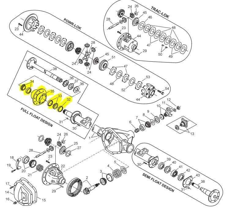 dana 60 parts diagram