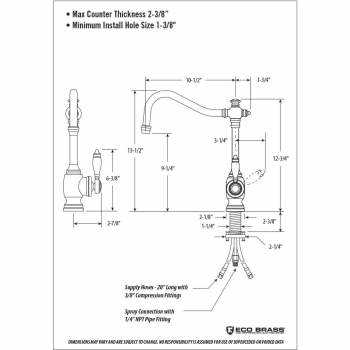 danze kitchen faucet parts diagram