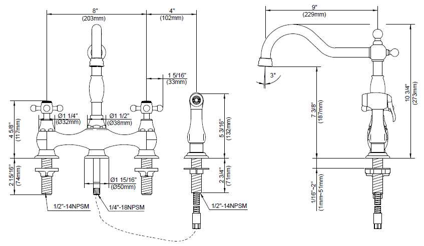 danze kitchen faucet parts diagram