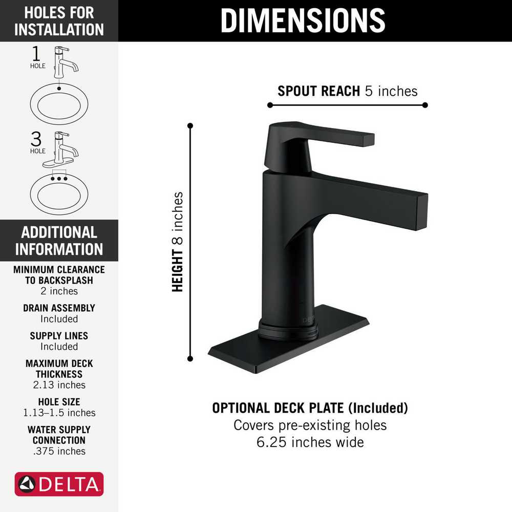 delta bathroom sink faucet parts diagram