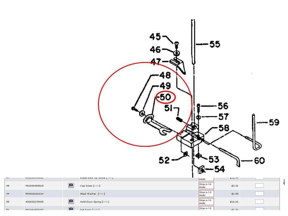 delta scroll saw parts diagram