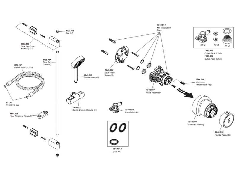 delta shower head parts diagram