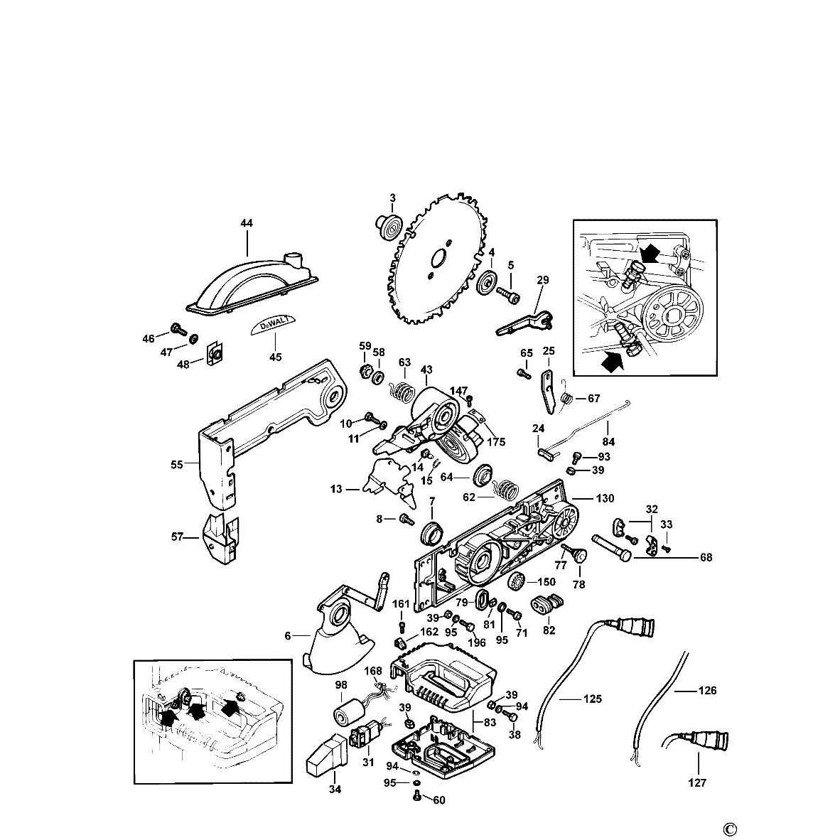 dewalt 735 parts diagram