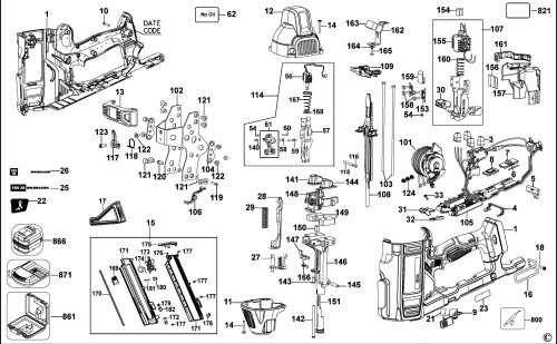 dewalt dcn623 parts diagram