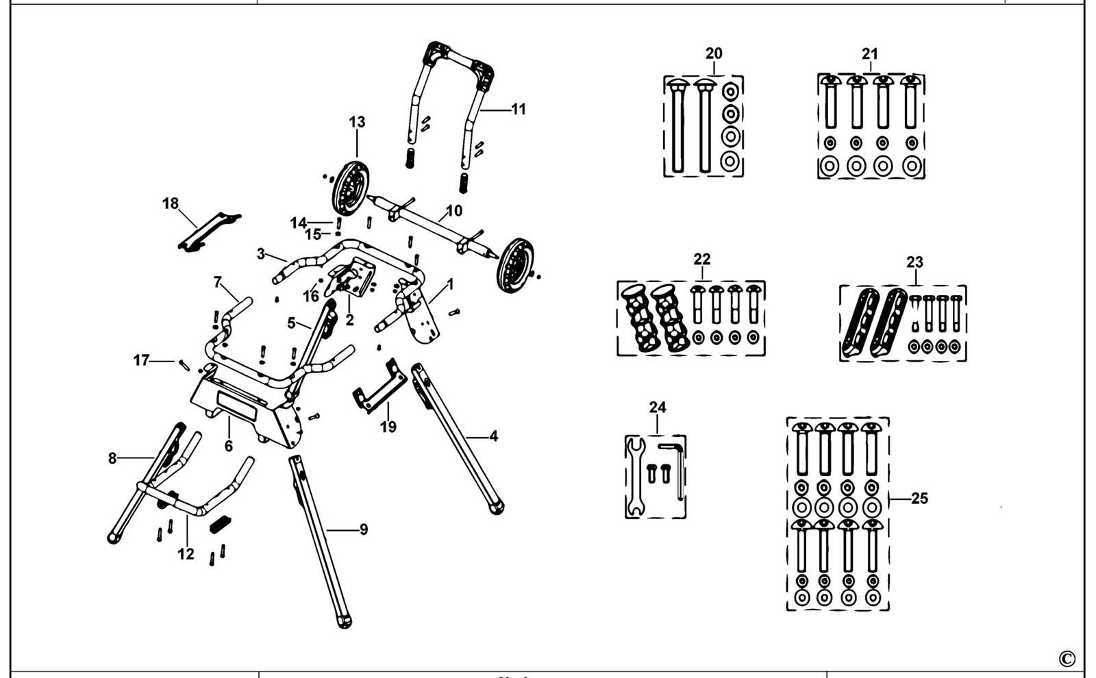 dewalt dwe7491rs parts diagram