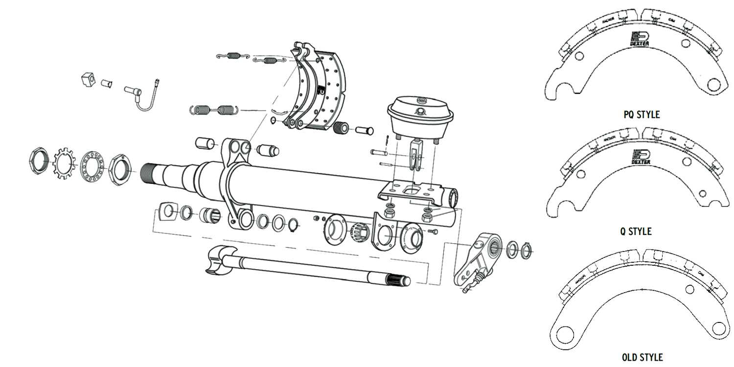 dexter axle parts diagram