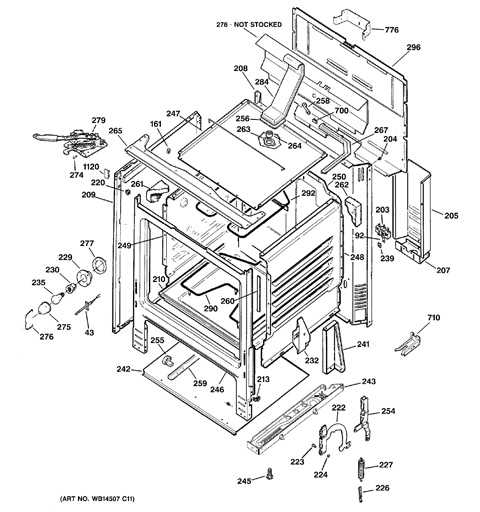 diagram electric stove parts names