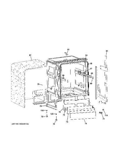 dishwasher parts diagram ge