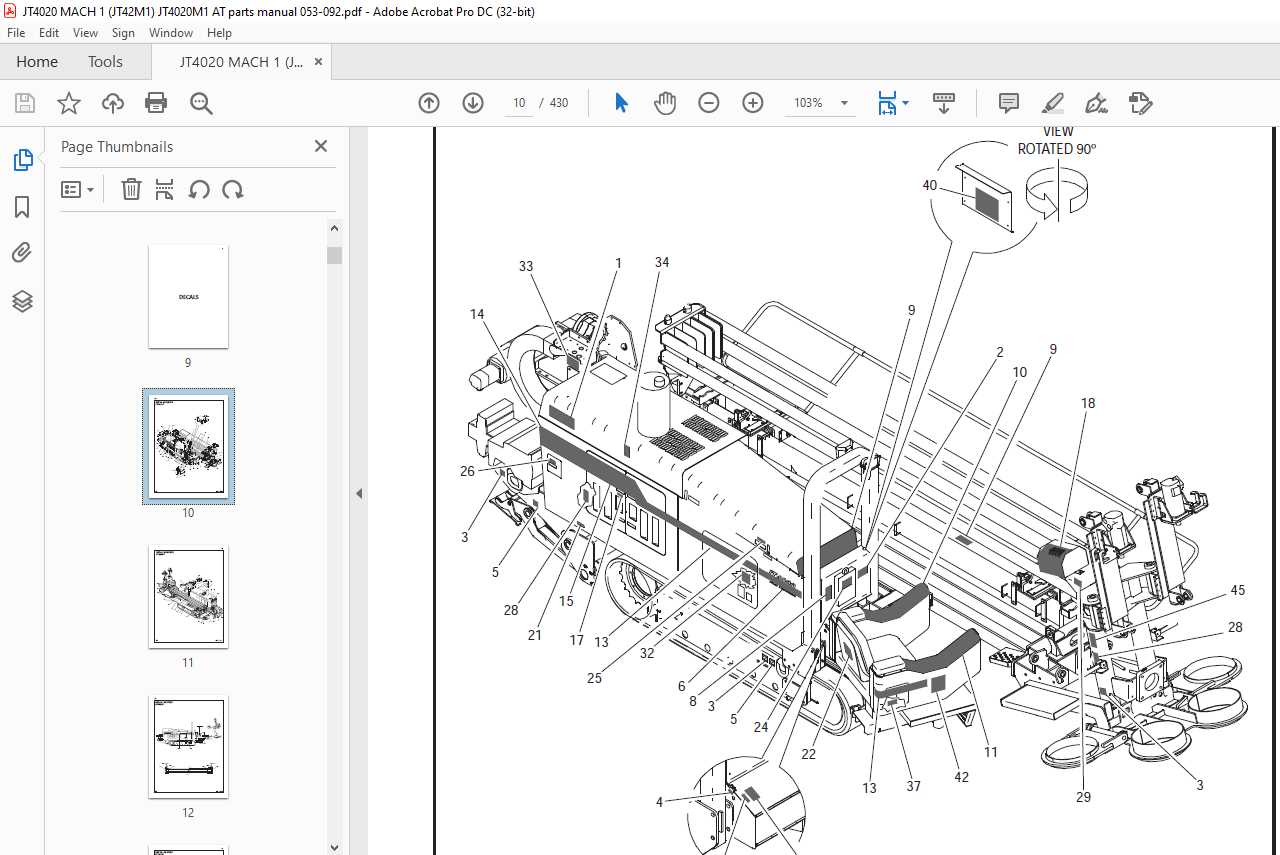 ditch witch 1330 parts diagram