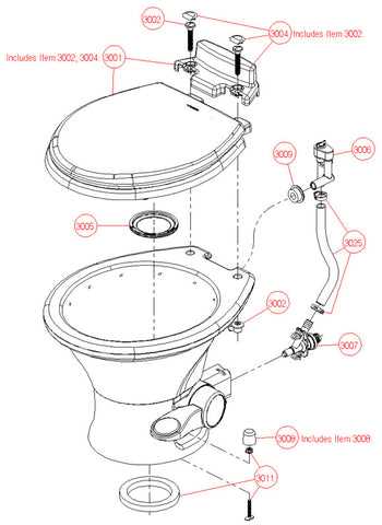 dometic 311 rv toilet parts diagram