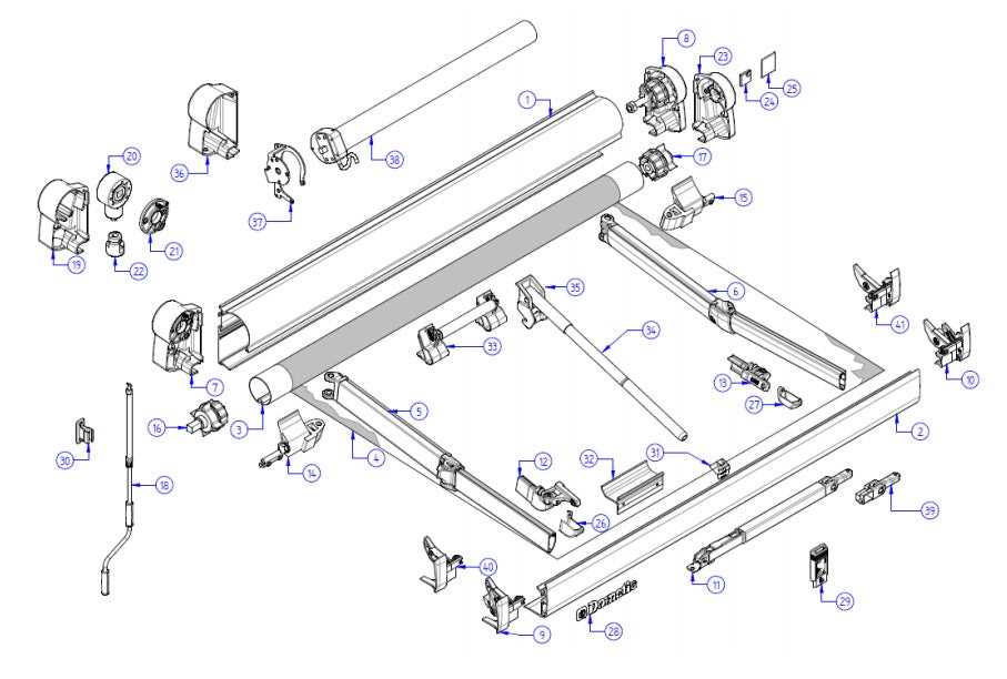 dometic 944 awning parts diagram