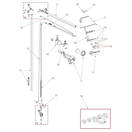 dometic a&e awning parts diagram