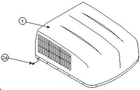 dometic air conditioner parts diagram