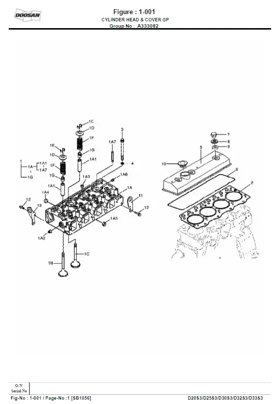 doosan parts diagram