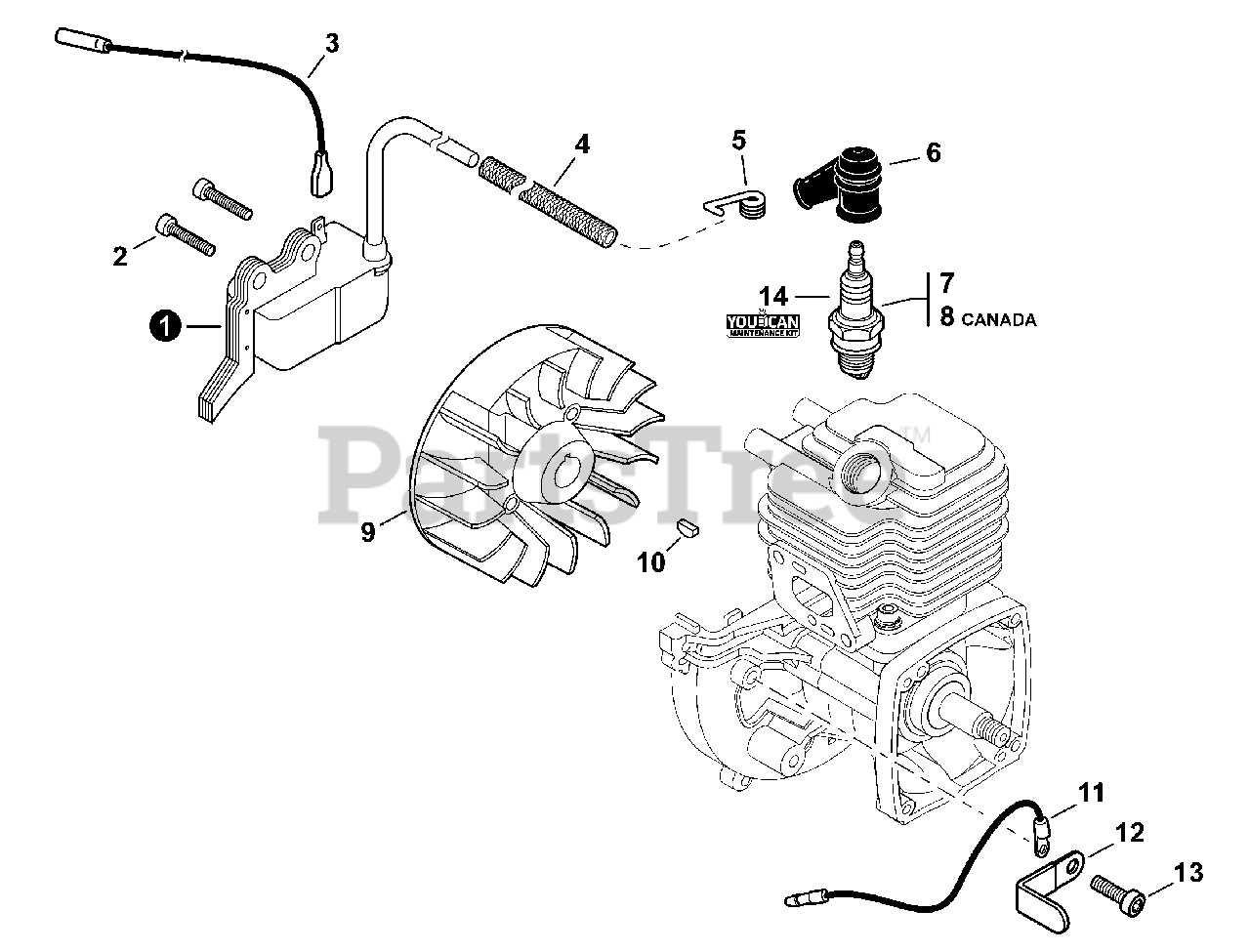 echo pole saw parts diagram