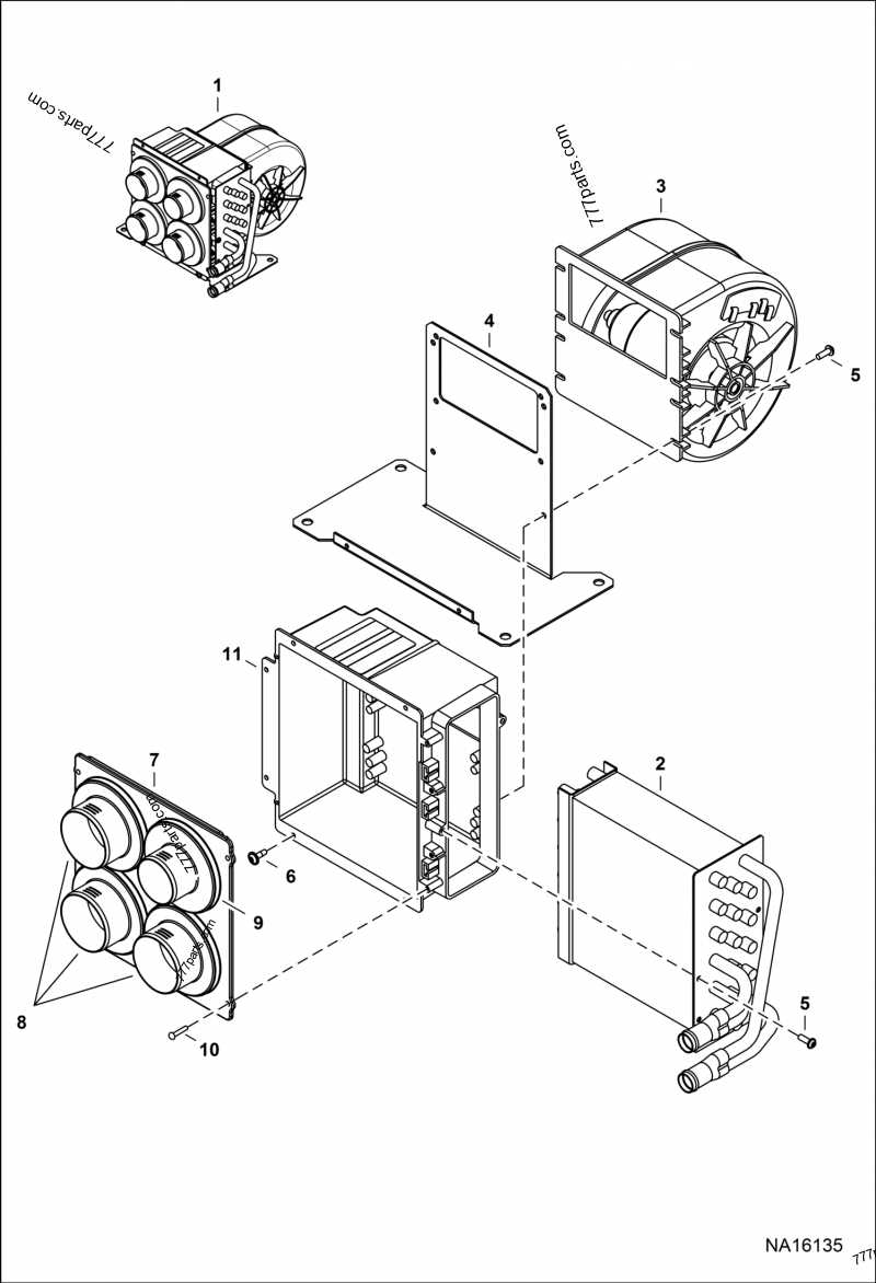 electric furnace parts diagram