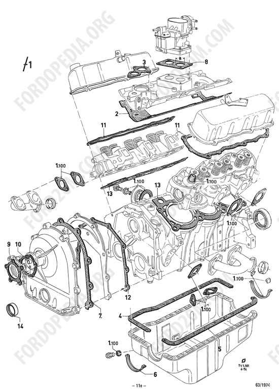 engine parts diagram v8