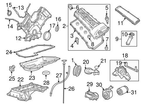 engine parts diagram v8