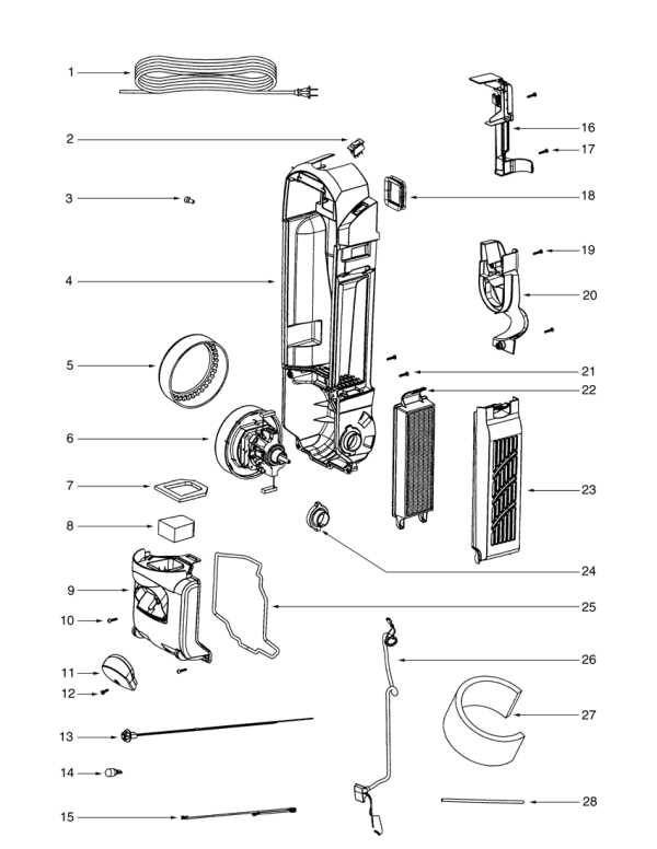 eureka vacuum parts diagram