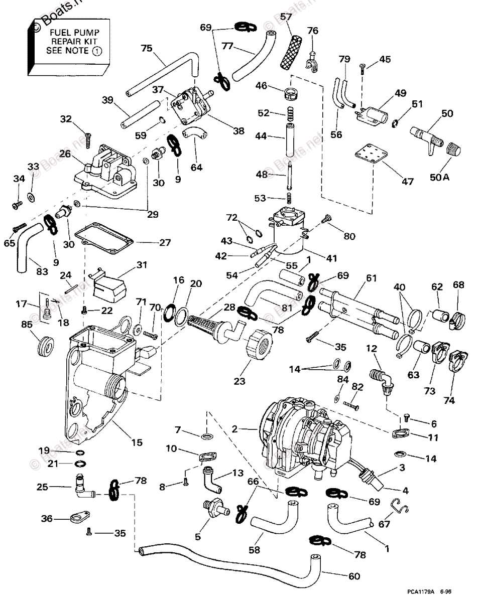 evinrude etec parts diagram