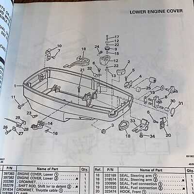 evinrude outboard motor parts diagram