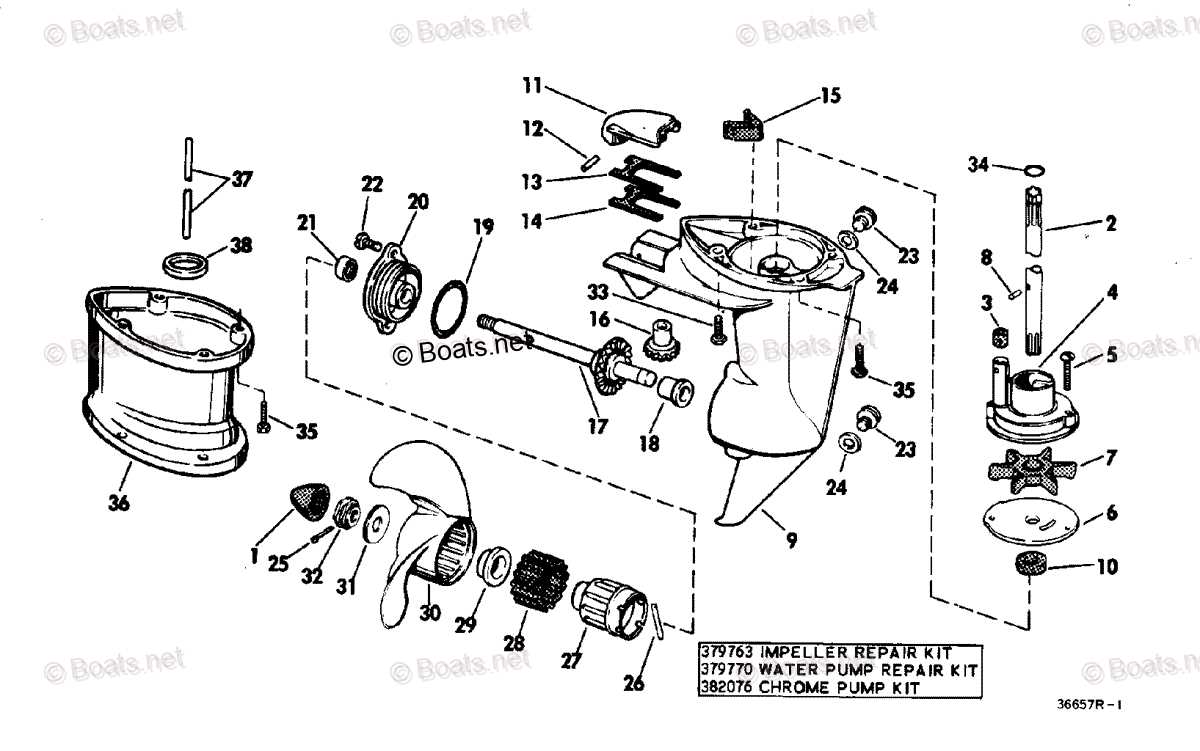 evinrude outboard motor parts diagram