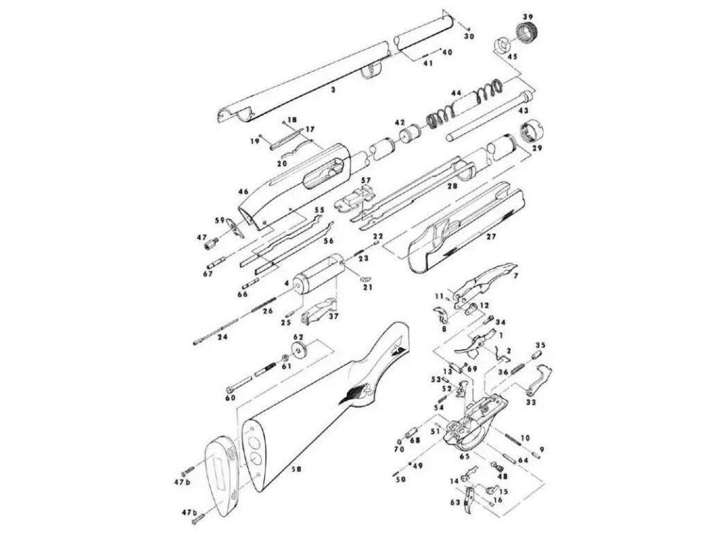 exploded diagram remington 1100 parts diagram