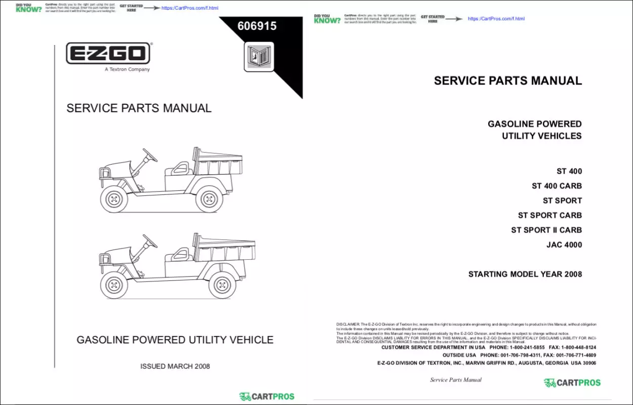 ezgo rxv parts diagram