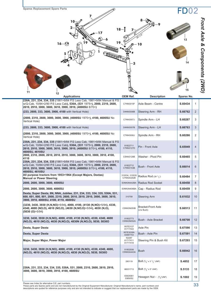 ford 4600 tractor parts diagram