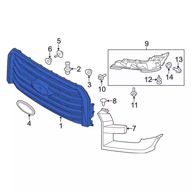 ford f 150 body parts diagram