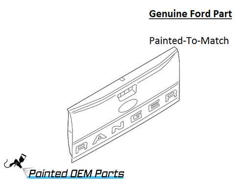 ford f 150 tailgate parts diagram