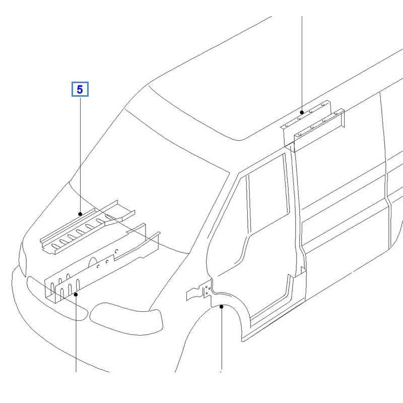 ford transit body parts diagram