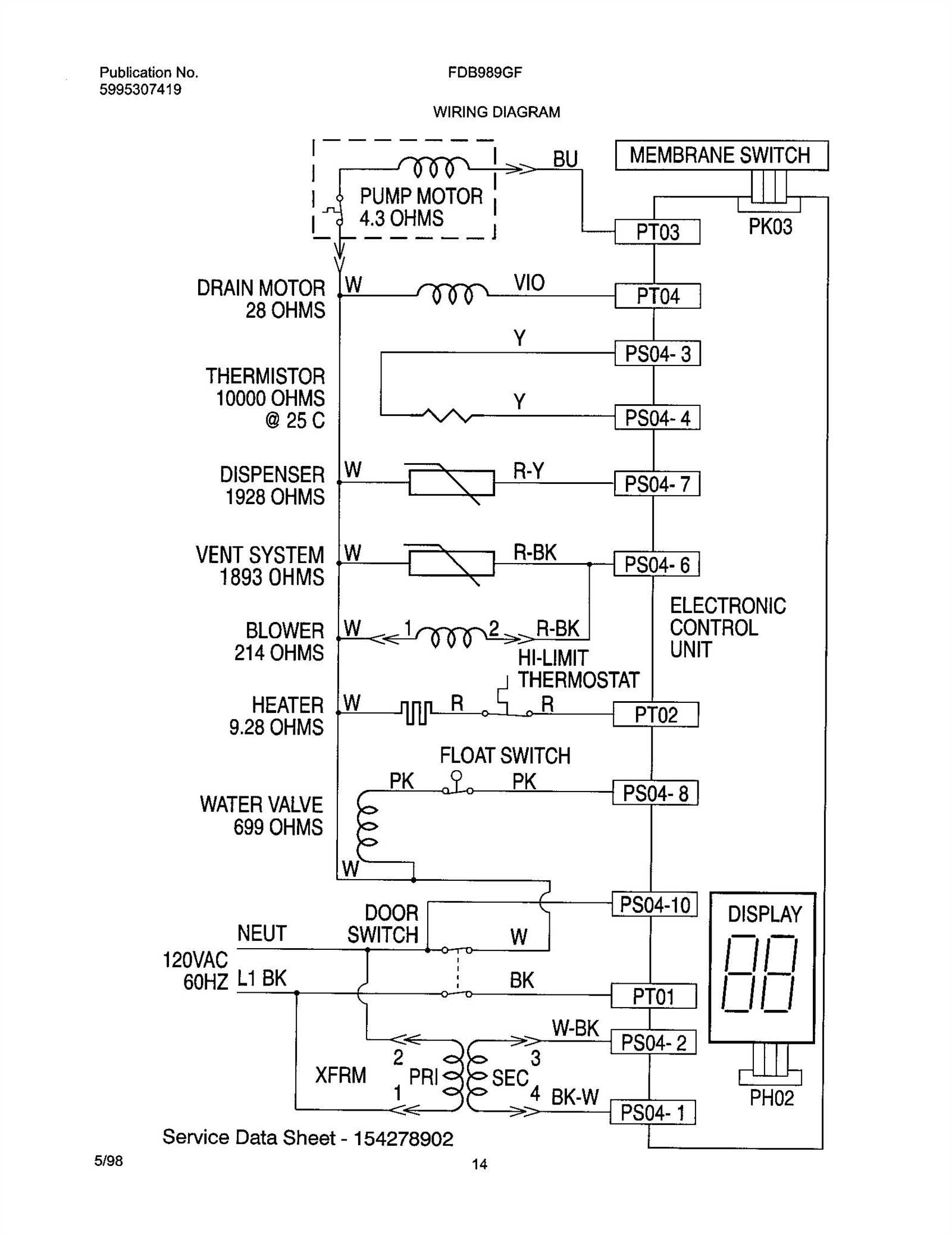 frigidaire gallery dishwasher parts diagram