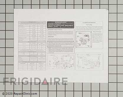 frigidaire refrigerator parts diagram