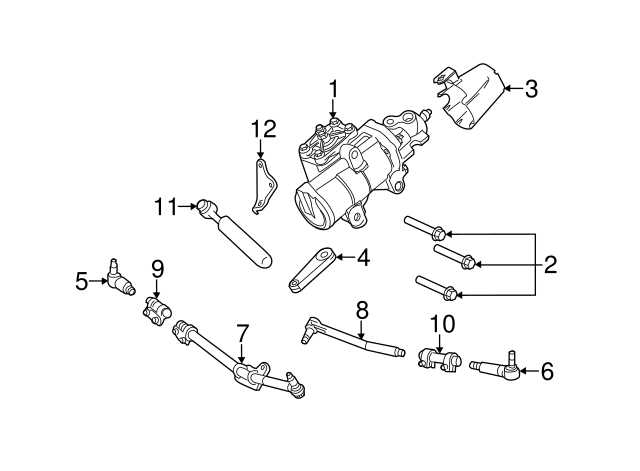 front end f250 steering parts diagram