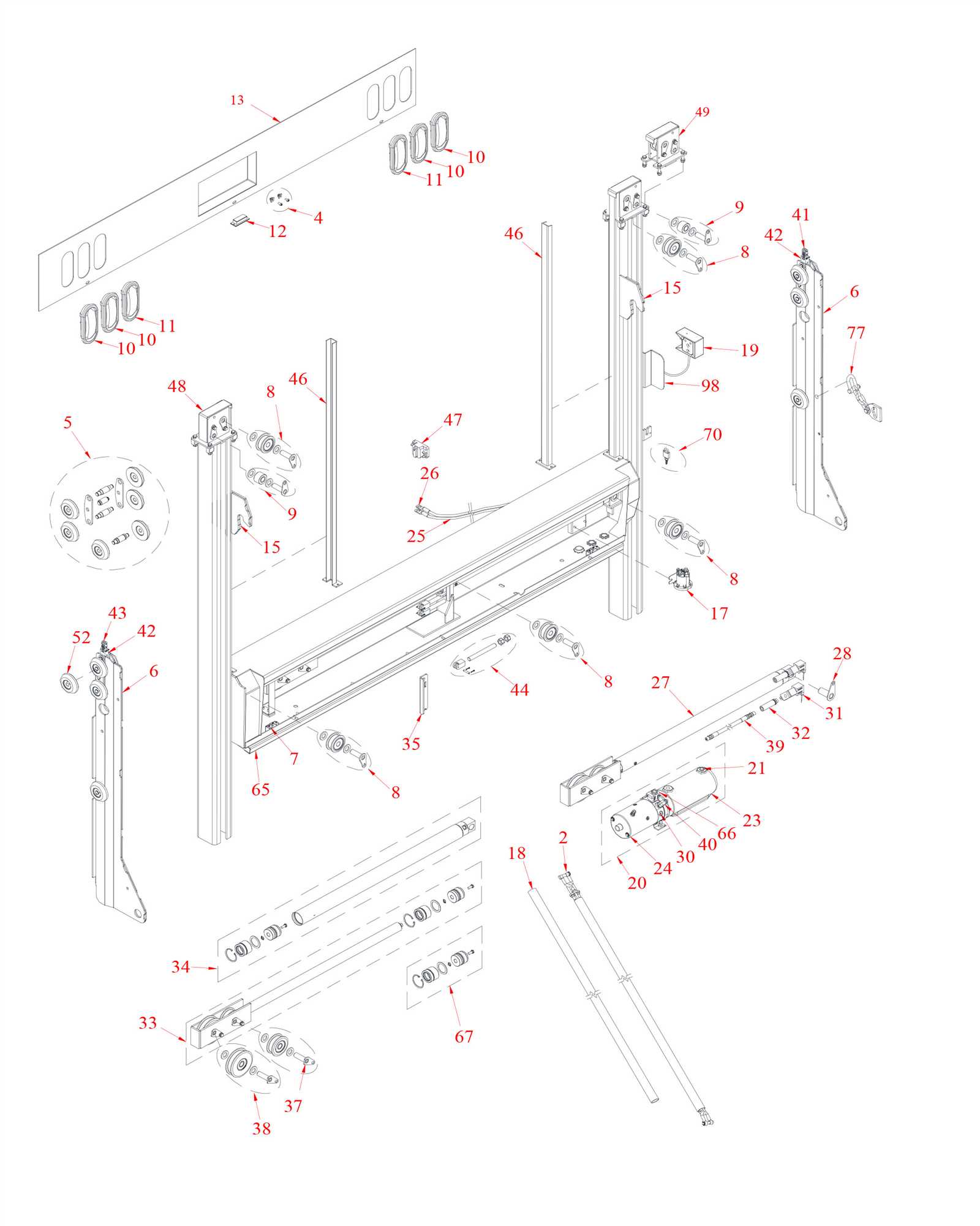 gate parts diagram